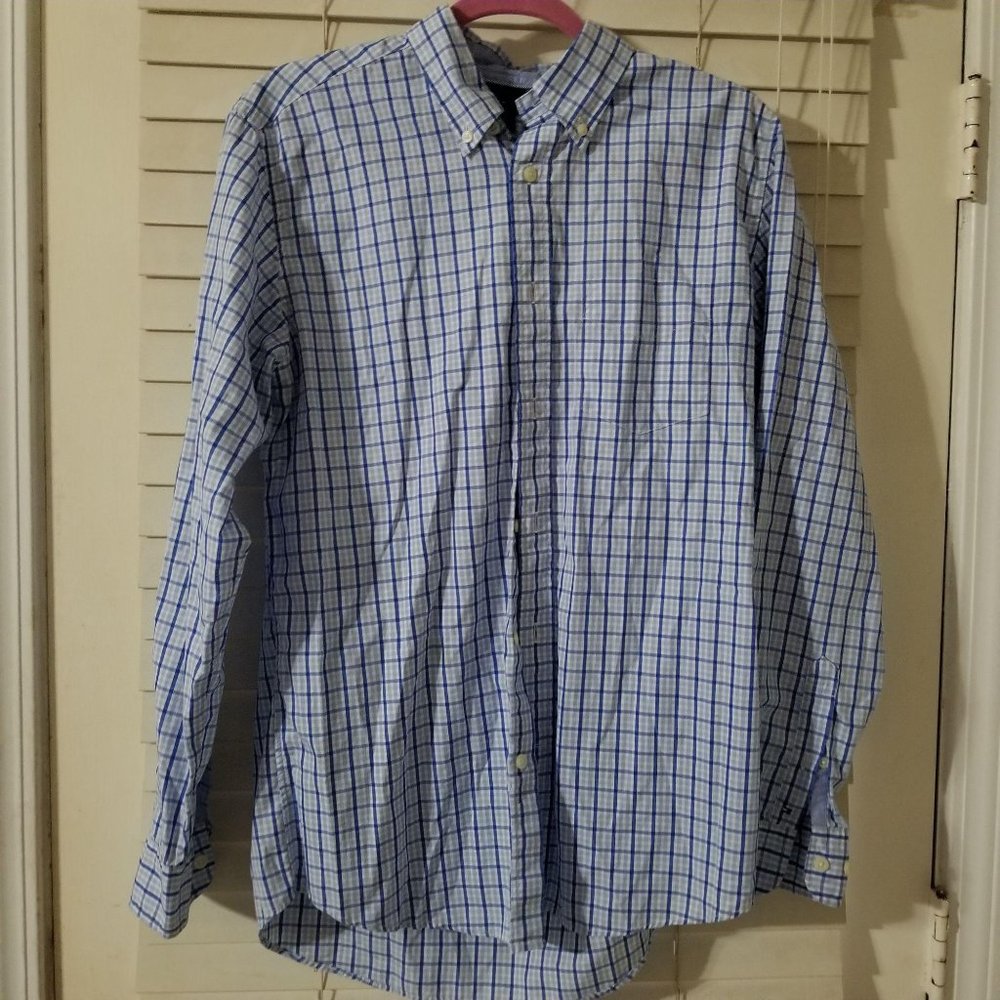 Tommy Hilfiger / S / Men's Blue Plaid Button Down